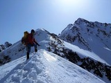 西穂高岳 西尾根 積雪期 冬季 バリエーションルート 登山 DSCN0276