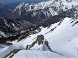 西穂高岳 西尾根 積雪期 冬季 バリエーションルート 登山 DSCN0287