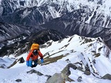 西穂高岳 西尾根 積雪期 冬季 バリエーションルート 登山 DSCN0305