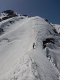 白馬岳主稜 残雪期アルパインクライミング DSCN6100