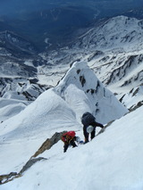 白馬岳主稜 残雪期アルパインクライミング DSCF1560