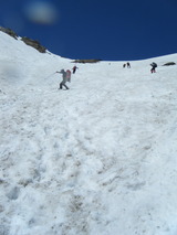 白馬岳主稜 残雪期アルパインクライミング DSCF1574