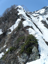 白馬岳主稜 残雪期アルパインクライミング DSCF1527