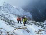 阿弥陀岳南稜 冬季アルパインクライミング DSCF0797