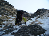 阿弥陀岳南稜 冬季アルパインクライミング DSCF0802