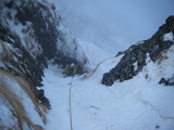 阿弥陀岳南稜 冬季アルパインクライミング DSCF0800