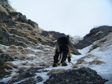 阿弥陀岳南稜 冬季アルパインクライミング DSCF0803