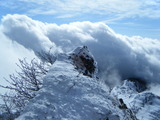 阿弥陀岳南稜 冬季アルパインクライミング DSCF0805