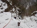甲斐駒ヶ岳 尾白川下流域の氷瀑 岩間ルンゼ ガンガノ沢 アルパインアイスクライミング DSCN1161