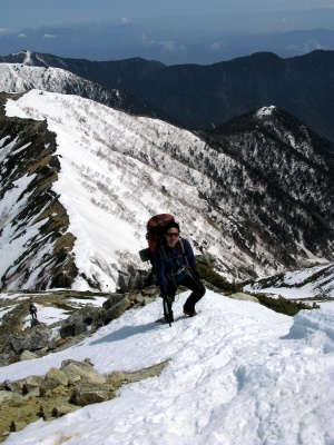 燕岳 常念岳 蝶ヶ岳 残雪期縦走