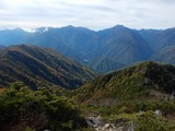 南アルプス 縦走 白峯南嶺 (青薙山～広河内岳) ～ 蝙蝠岳 DSCN5057