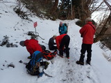 伯耆大山 冬季登山 雪上訓練 P3131661