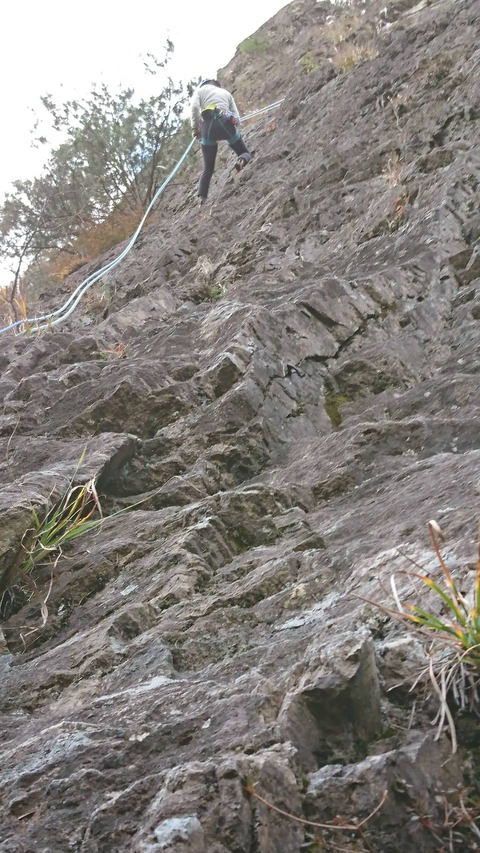 雪彦山 地蔵岳 右カンテルート マルチピッチクライミング 4516