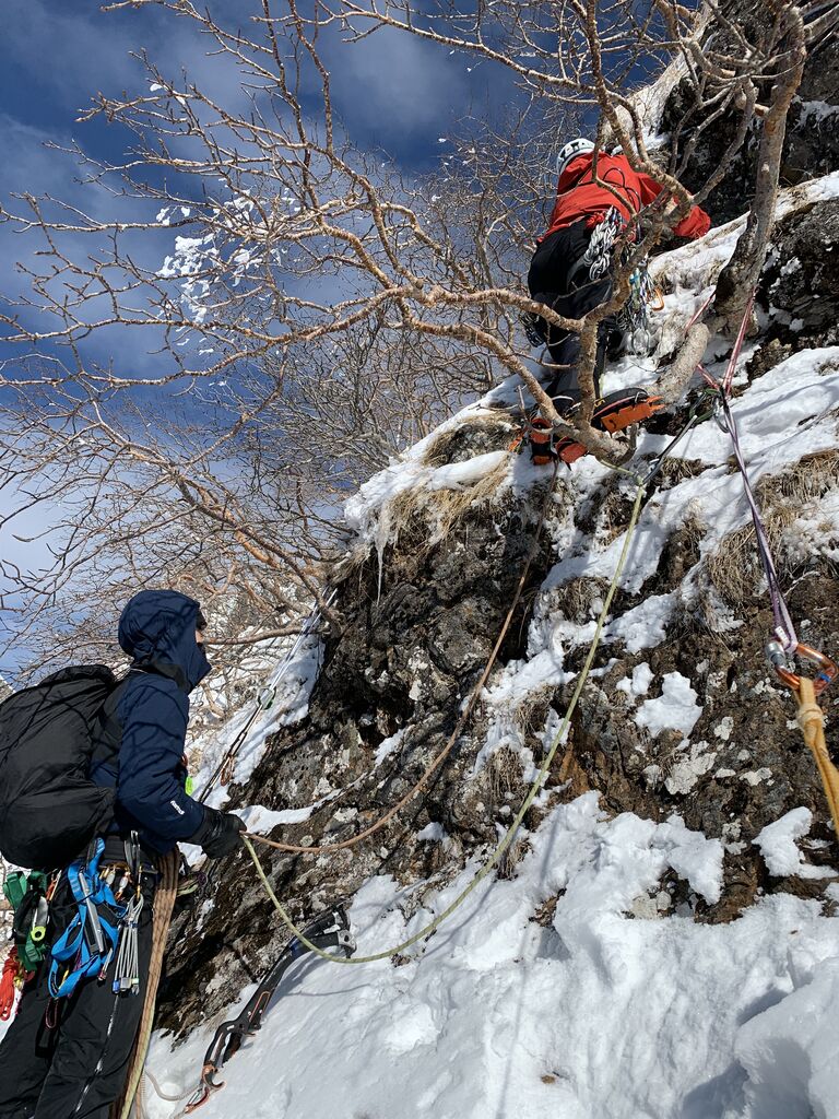 八ヶ岳連峰 横岳西壁 石尊稜 厳冬期アルパインクライミング IMG_2297