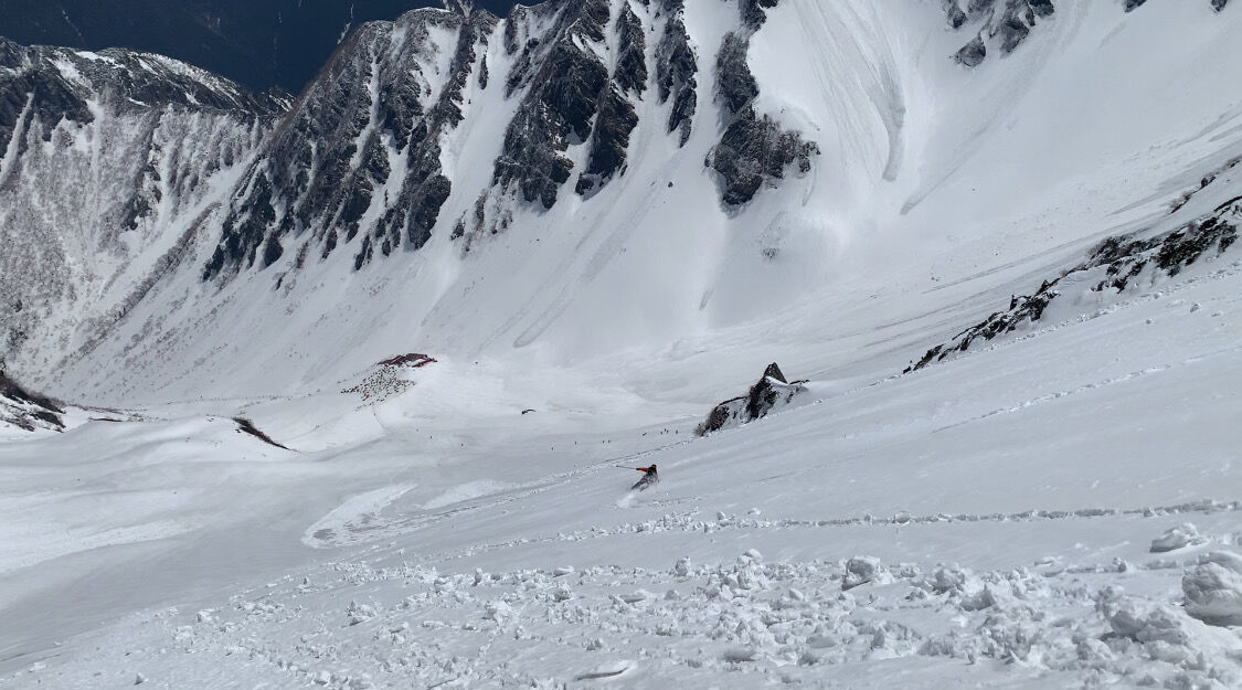 穂高岳 バックカントリー、山スキー、残雪期アルパインクライミング IMG_E4638