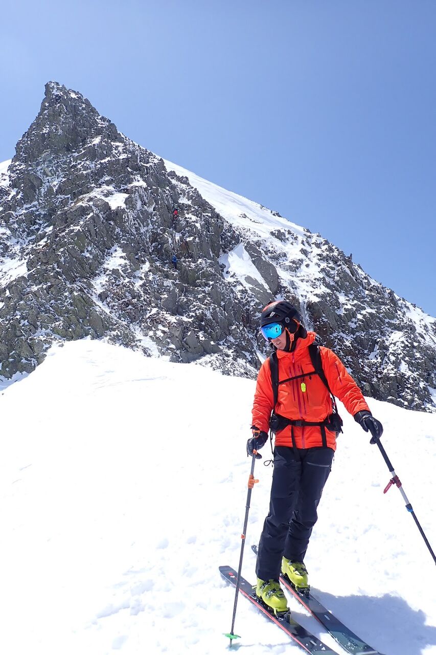 穂高岳 バックカントリー、山スキー、残雪期アルパインクライミング IMG_4600