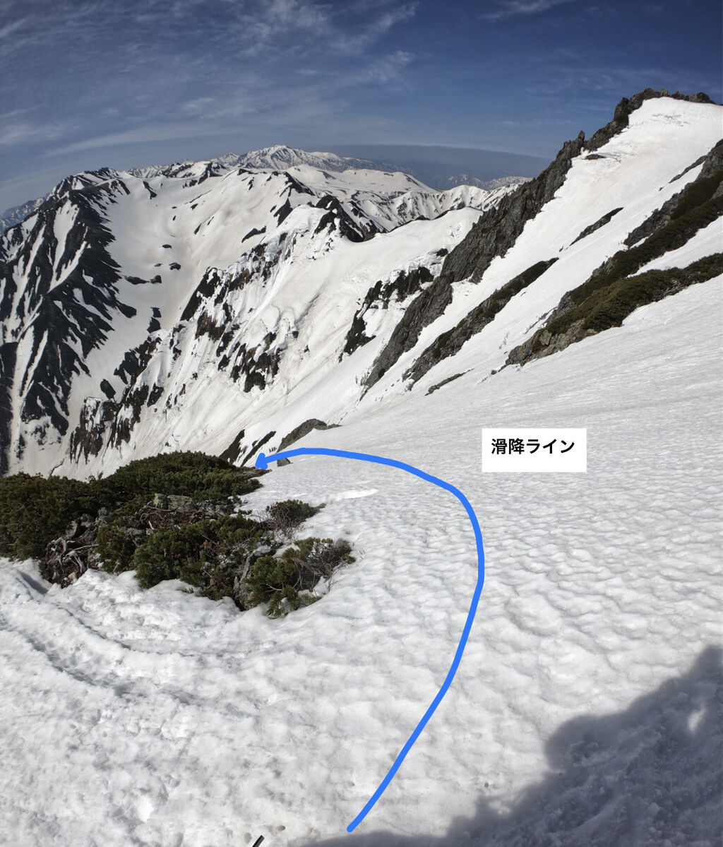 剱岳 バックカントリー、山スキー IMG_E4816
