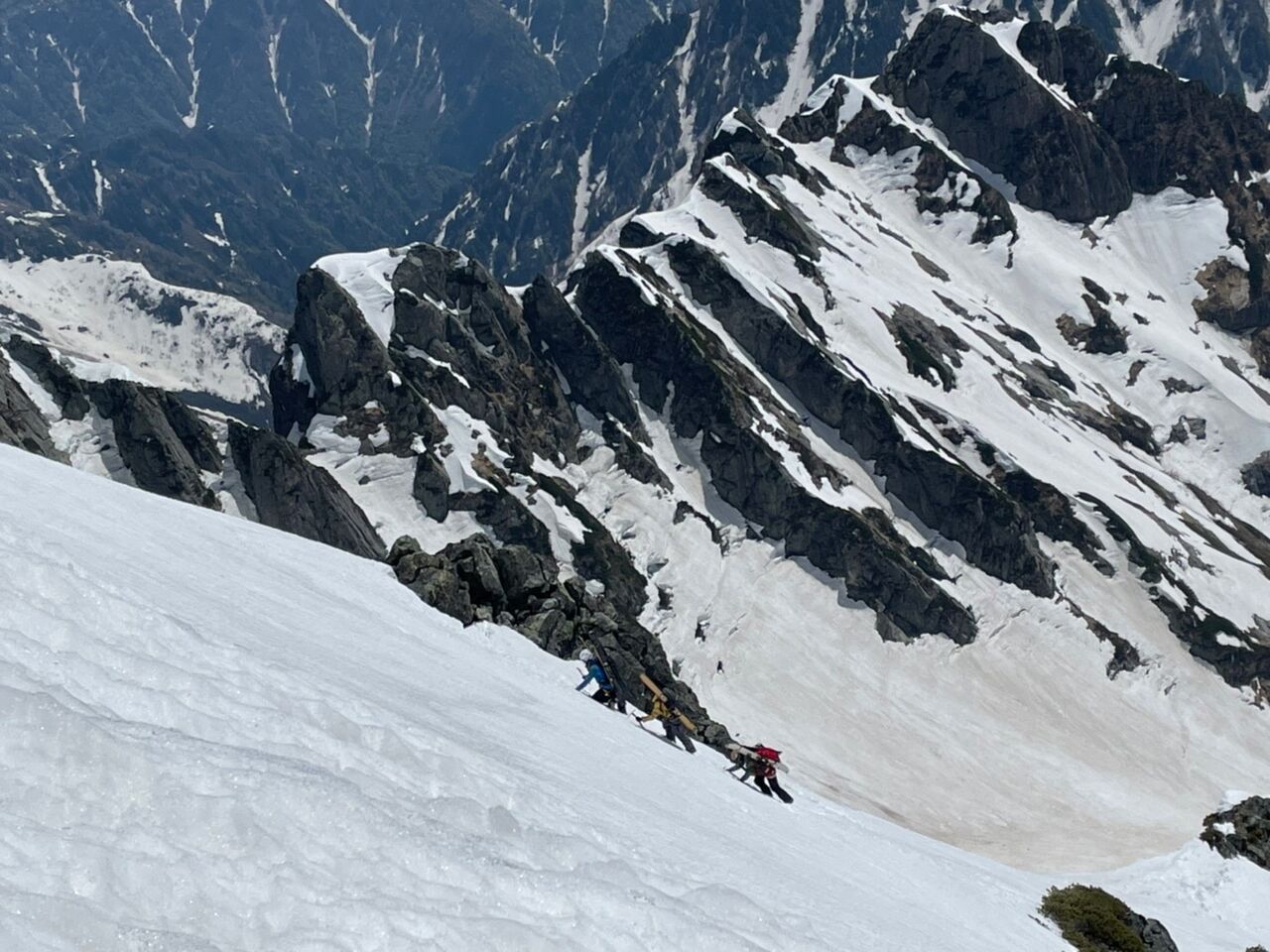 剱岳 バックカントリー、山スキー IMG_4794