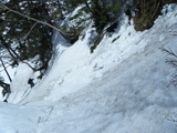 南岳西尾根-槍ヶ岳 積雪期クライミング DSCF0845