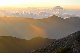 朝の富士 小渋川から赤石岳