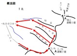 氷ノ山 わさび谷 わさび谷概念図