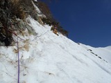 鹿島槍南峰ダイレクト尾根 残雪期アルパインクライミング 09