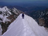 鹿島槍南峰ダイレクト尾根 残雪期アルパインクライミング 18