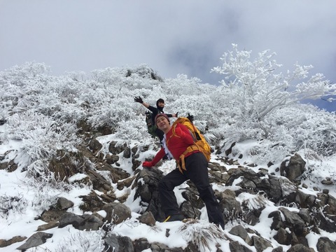 伊吹山 雪中行動訓練 冬山登山 IMG_3091