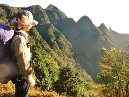 大普賢岳・小普賢・孫普賢 大峰山 行者還岳から大普賢岳 縦走